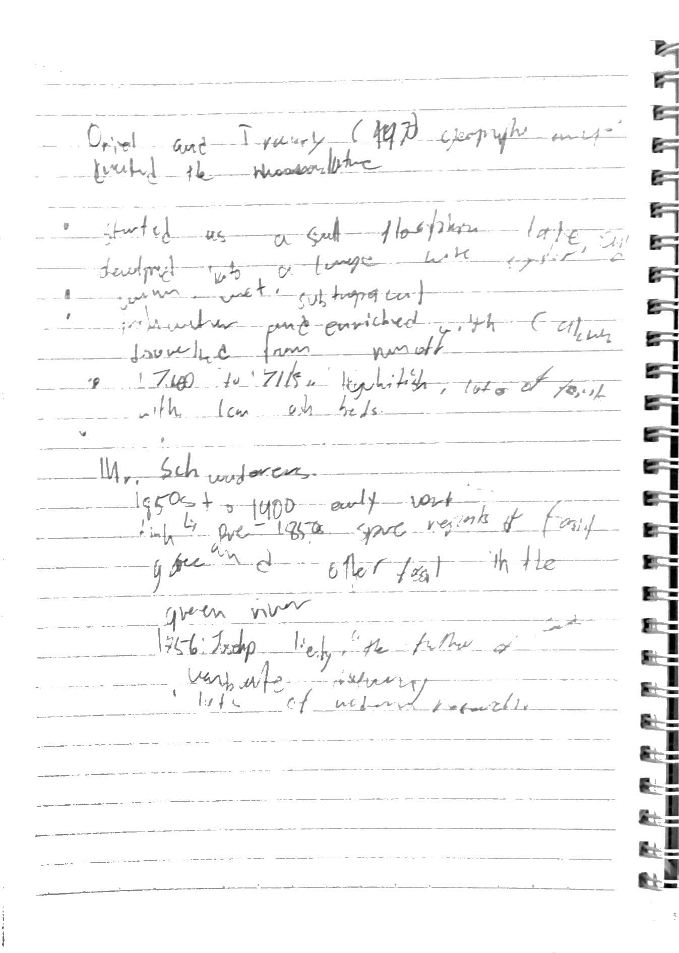 Day 4 field notes, page 5