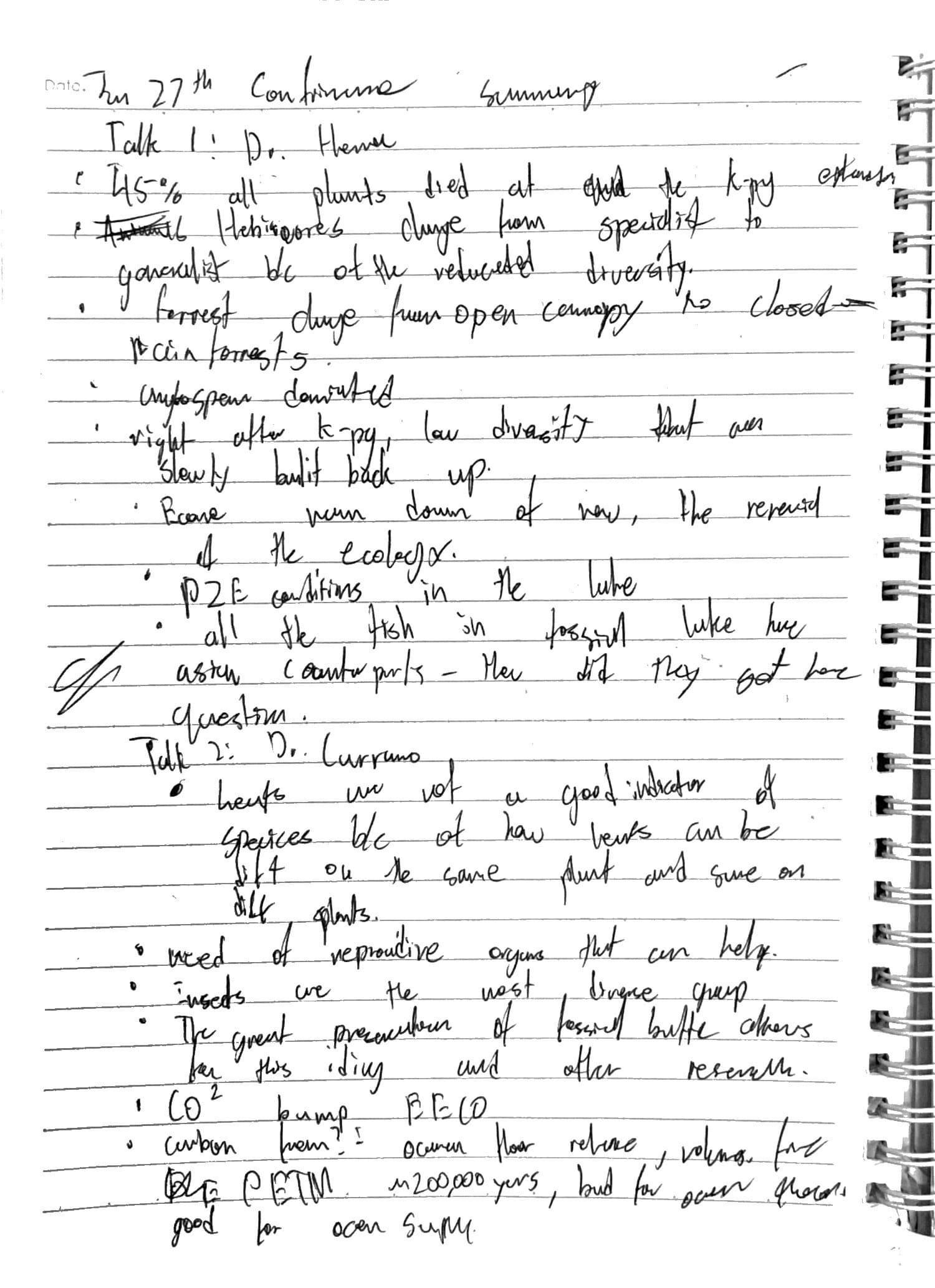 Day 5 field notes, page 2