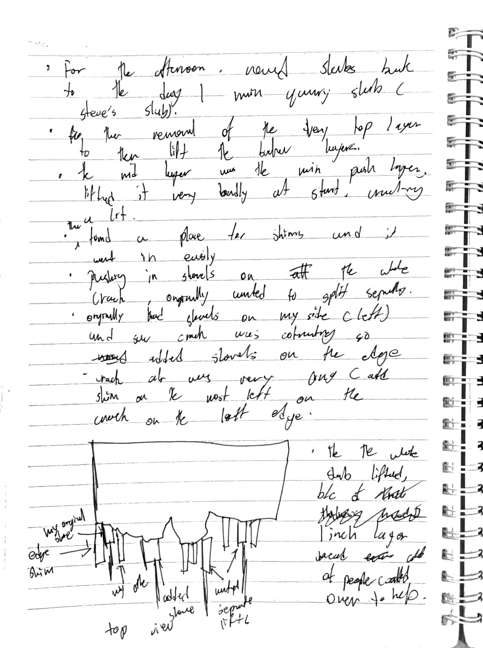 Day 9 field notes, page 2